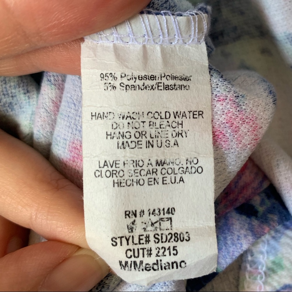 WINDSOR Purple Floral Tropical Vacation Dress - Picture 5 of 8